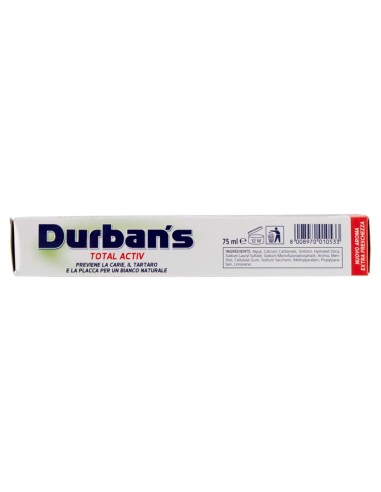 Durbans Dentifricio 75ml - Total Active